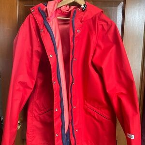 The North Face Women's Vibrant Red Rain Coat